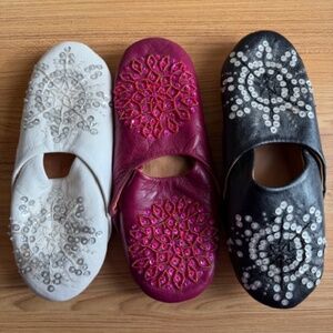 Moroccan Slippers Babouches 3 pairs